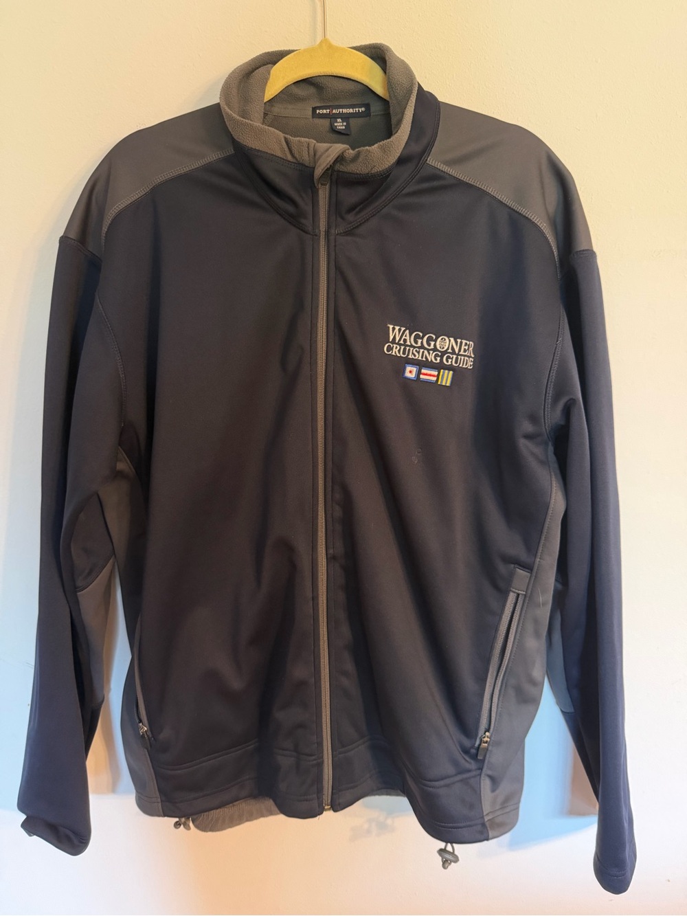 Port Authority’s Men's Black/Gray Softshell Jacket-Waggoner Cruising Guide Brand